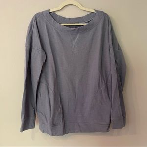 prAna Lavender Purple Crewneck Sweatshirt with Pockets, Size L
